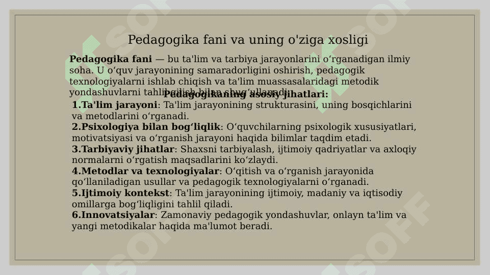 Pedagogika fanining ilmiy tadqiqot metodlari va ularning tasnifi 3