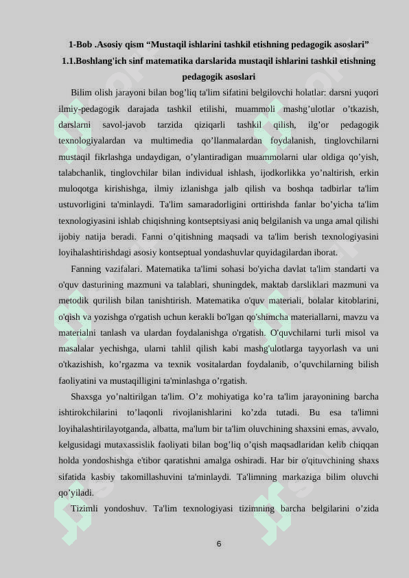 4-sinfda mustaqil ishlarni tashkil etish metodlari 6