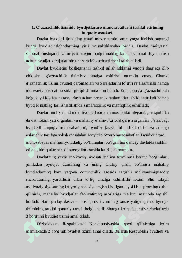 Byudjetlararo munosabatlarni muvofiqlashtirishni samarali tashkil etish yuzasidan xorij tajribalari 4