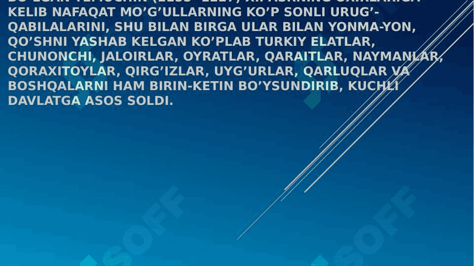 MOVAROUNNAHR MO’G’ULLAR ISTILOSI VA HUKMRONLIGI DAVRIDA 2