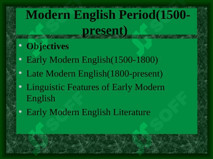 MODERN ENGLISH PERIOD 2