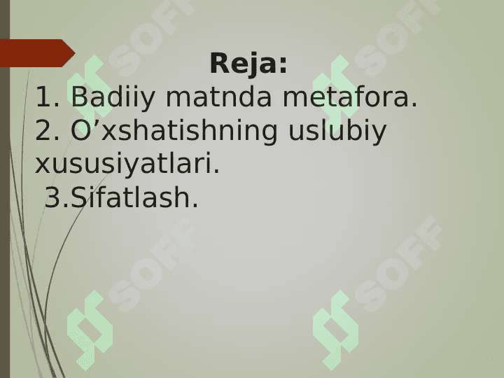 Metafora, o‘xshatish va sifatlashlarning badiiy matndagi o‘rni 2