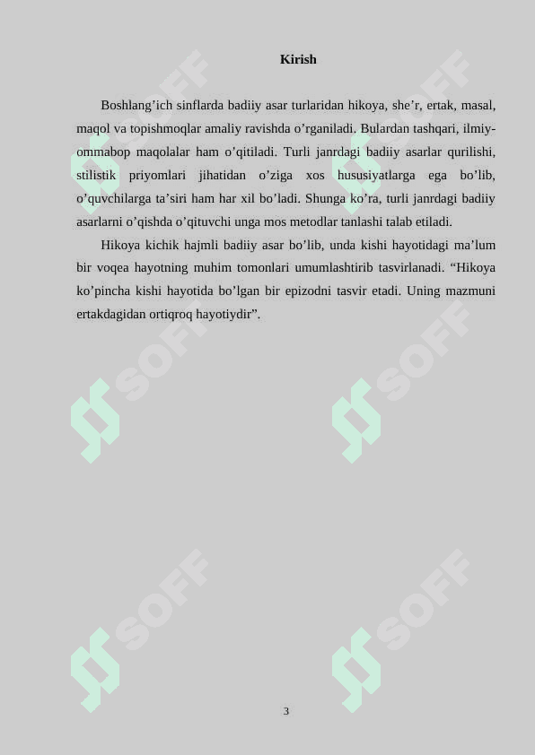 O’qishn darslarida hikoya o’qish  uslubiyati 1-sinf 3