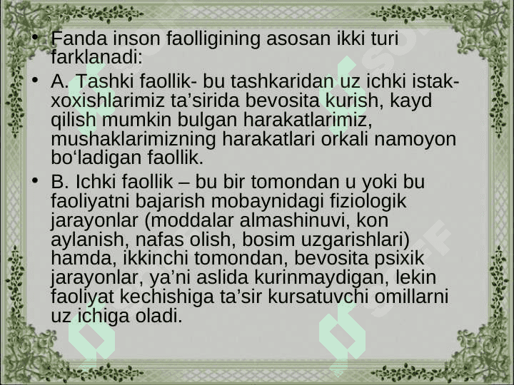 FAOLIYATNING UMUMIY PSIXOLOGIK TAVSIFI 4