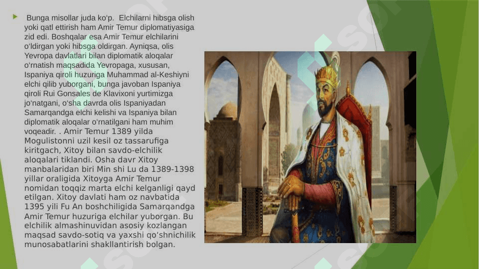 Amir  Temur  davri  diplomatikasi 2