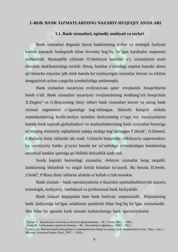 O’ZBEKISTONDA BANK XIZMATLARI BOZORINI RIVOJLANTIRISH NING YO’NALISHLARI 8