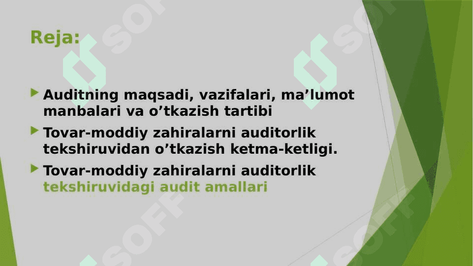 Tovar moddiy zahiralar auditi 2
