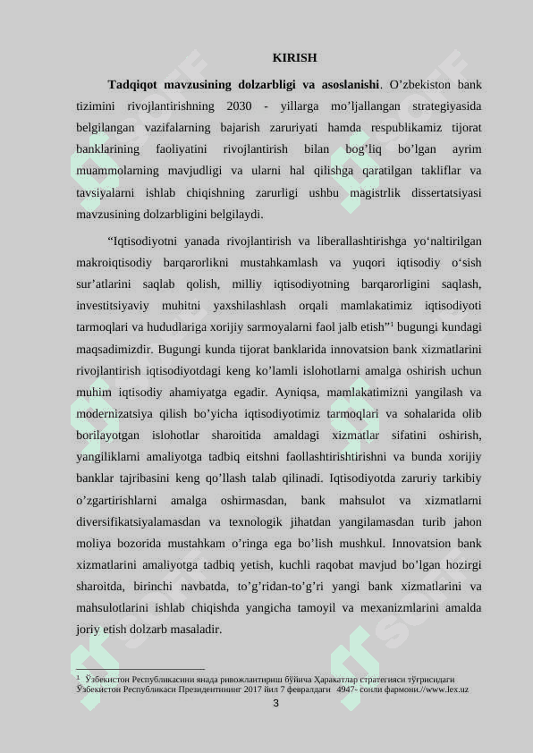 TIJORAT BANKLARIDA INNOVATSION BANK XIZMATLARINI RIVOJLANTIRISH YO’NALISHLARI 3