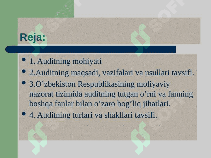 Auditning  maqsadi va vazifalari 2