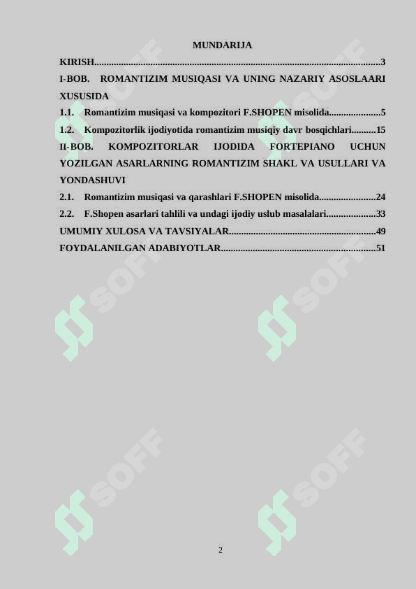ROMANTIZIM MUSIQASI VA UNING IJODIY QARASHLARI F. SHOPEN MISOLIDA 2
