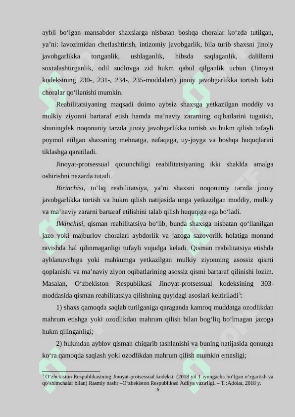 JINOYAT PROTSESSUAL HUQUQIDA REABILITATSIYA TUSHUNCHASI 6
