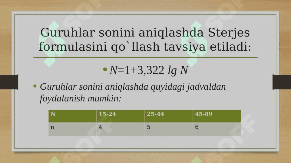 Tanlanma va uning taqsimoti 5