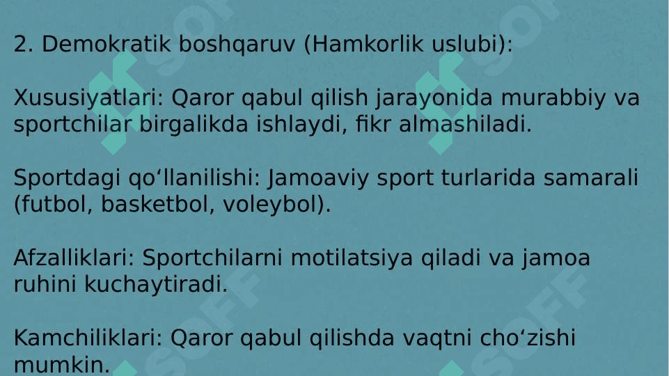 Boshqaruv uslublari va sport 4