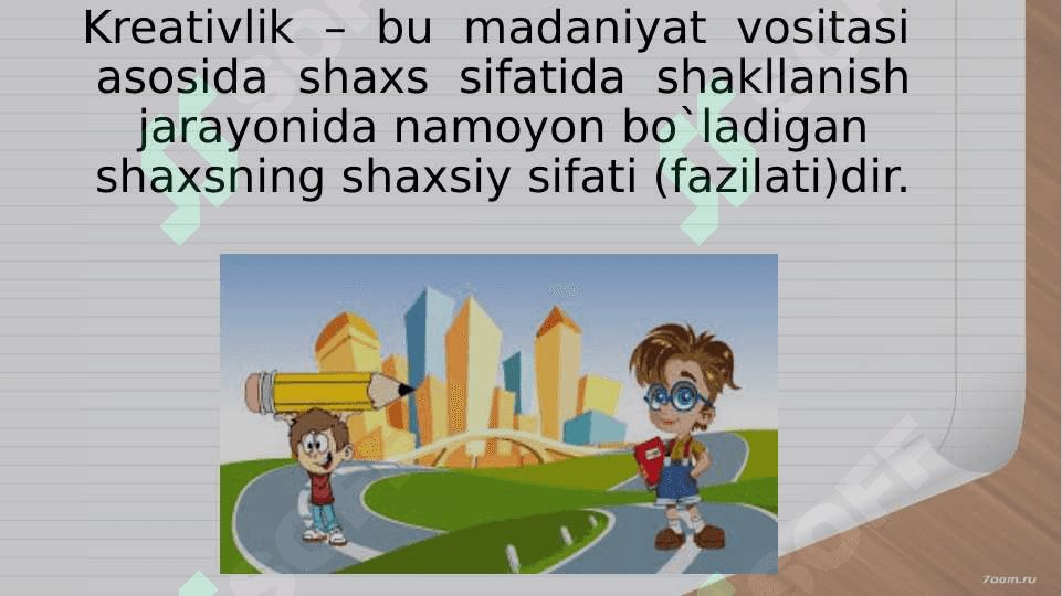 Kreativ ta’limdan boshlang‘ich ta’lim tizimida foydalanish 7