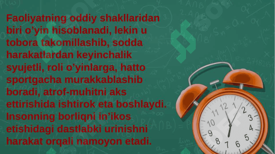 O'YINLAR -IJTIMOIY FAOLIYAT SIFATIDA. 3