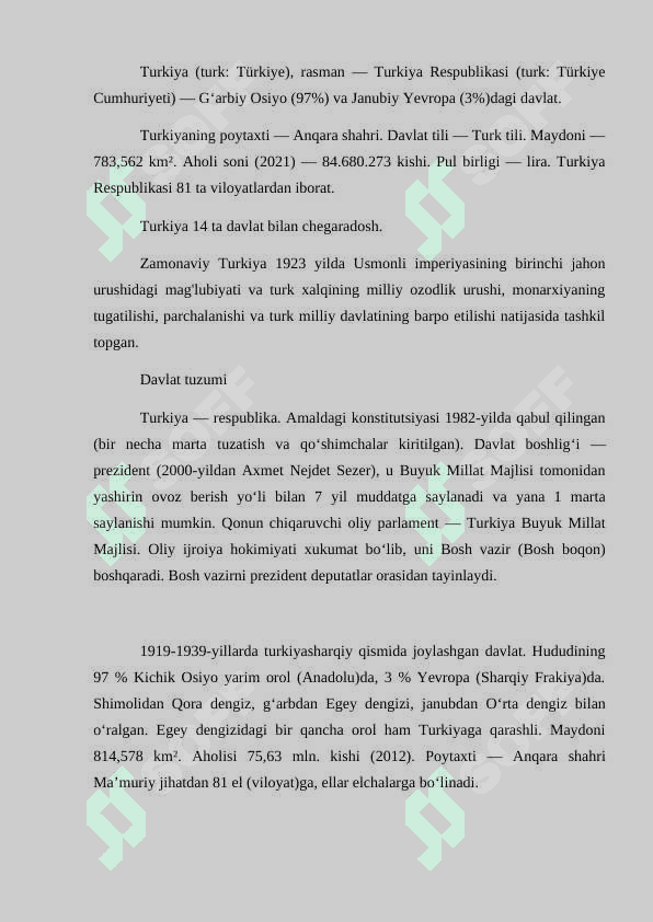 Turkiya davlatining makroiqtisodiy tahlili. 3