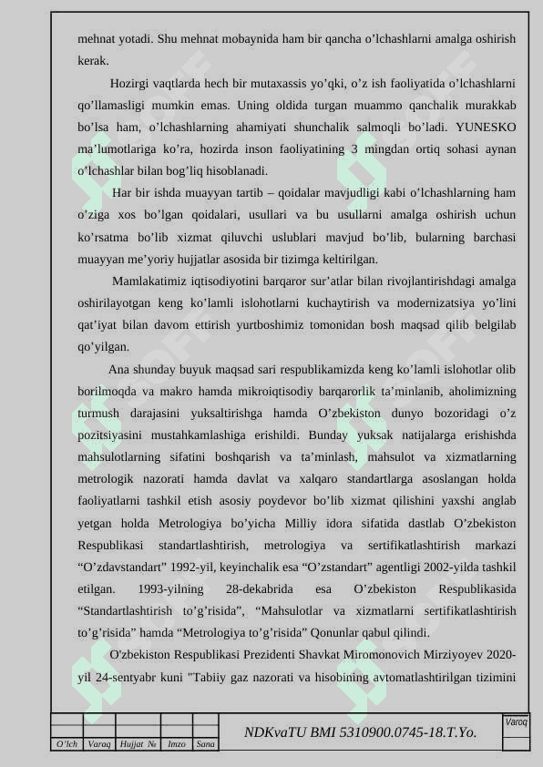 Rotasion gaz hisoblagichlari, ularni o‘lchash va qiyoslash usullari. 3