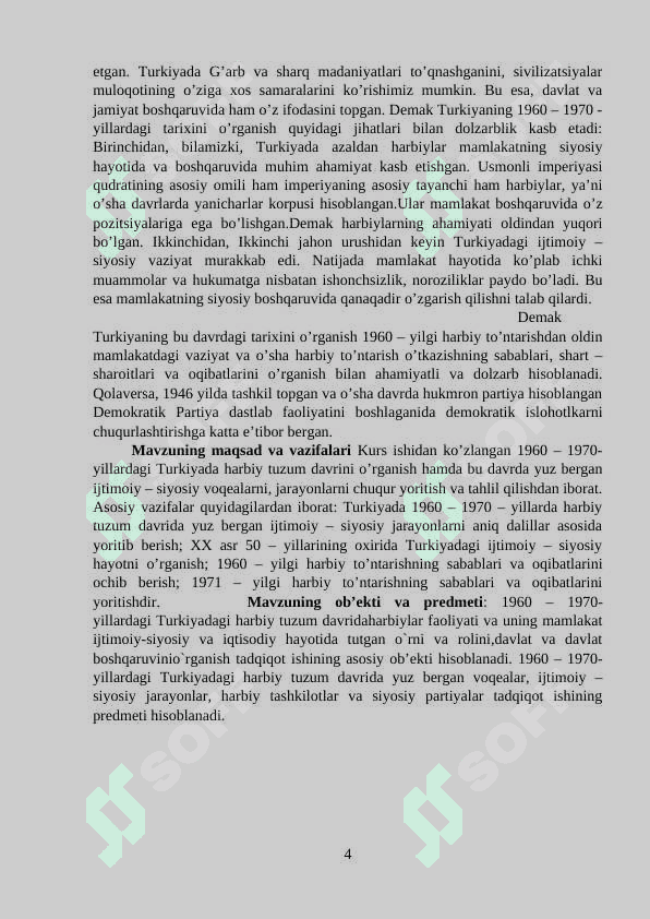 TURKIYA XX ASRNING 60-70- YILLARIDAGI HARBIY TUZUM DAVRIDA 4