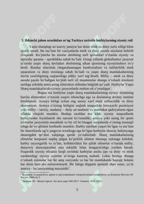 TURKIYA XX ASRNING 60-70- YILLARIDAGI HARBIY TUZUM DAVRIDA 5