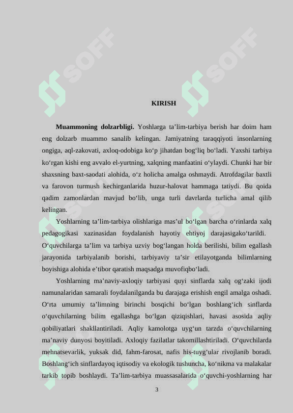O`quvchilarni tarbiyalashda rivoyat va hadislardan foydalanish 3