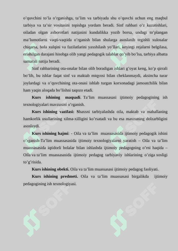 Oila jamoasini jipslashtirish metodikasi - KURS ISHI.doc 4