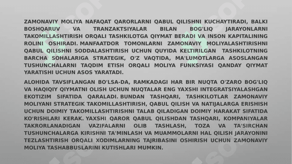 ZAMONAVIY MOLIYA 7