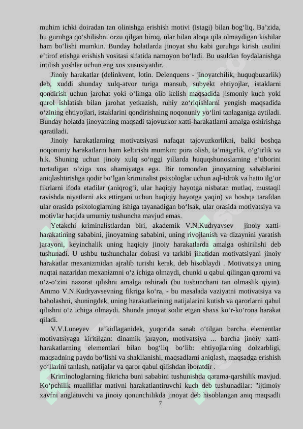 O‘quvchilarning jinoiy hatti-harakatlarni profilaktikasida psixologik xizmatning ahamiyati 7