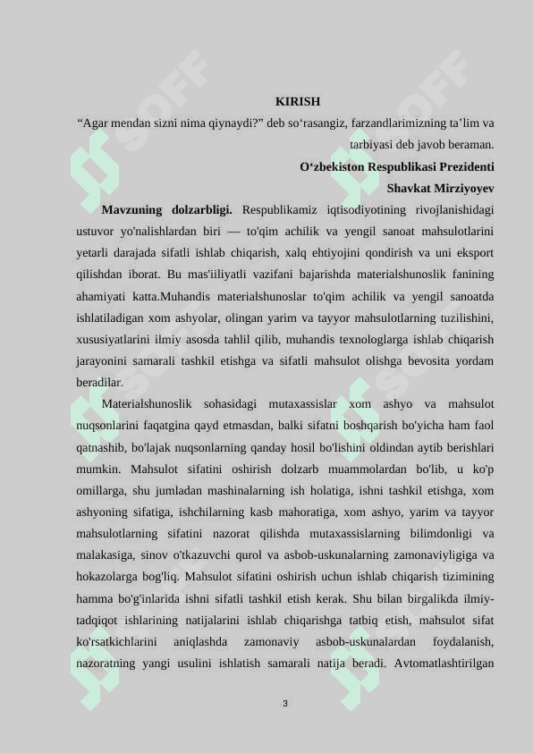 O’simliklardan olinadigan tabiiy tolali gazlamalar va ularning xususiyatlari» mavzusini o’qitishda pedagogik va axborot texnologiyalarini qo‘llash metodikasi 3