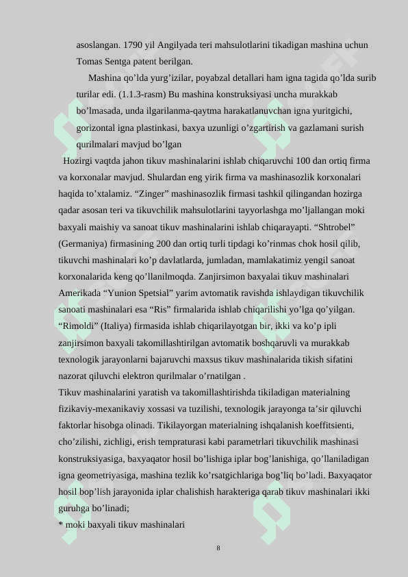 O’quvhchilarga Tikuvchilikda ishlatiladigan asbob-uskunalar va ulardan fishlatish mavzusini o’qitishda noan’anaviy o’qitish metodikasidan foydalanish 8