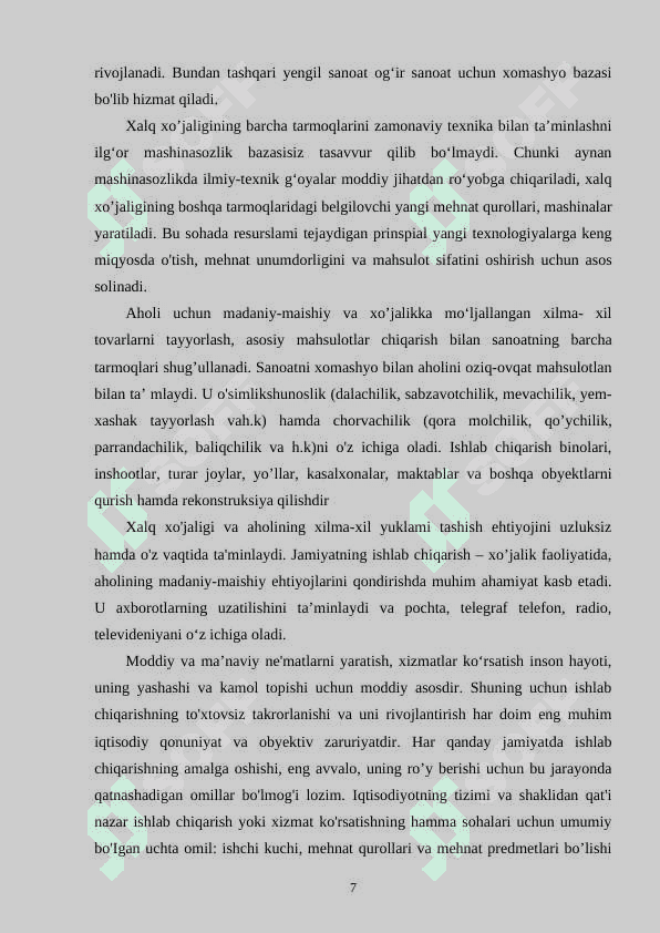 Texnologiya va dizayn fanining maqsadi va vazifalari Texnologiya va dizayn tushunchasi 7
