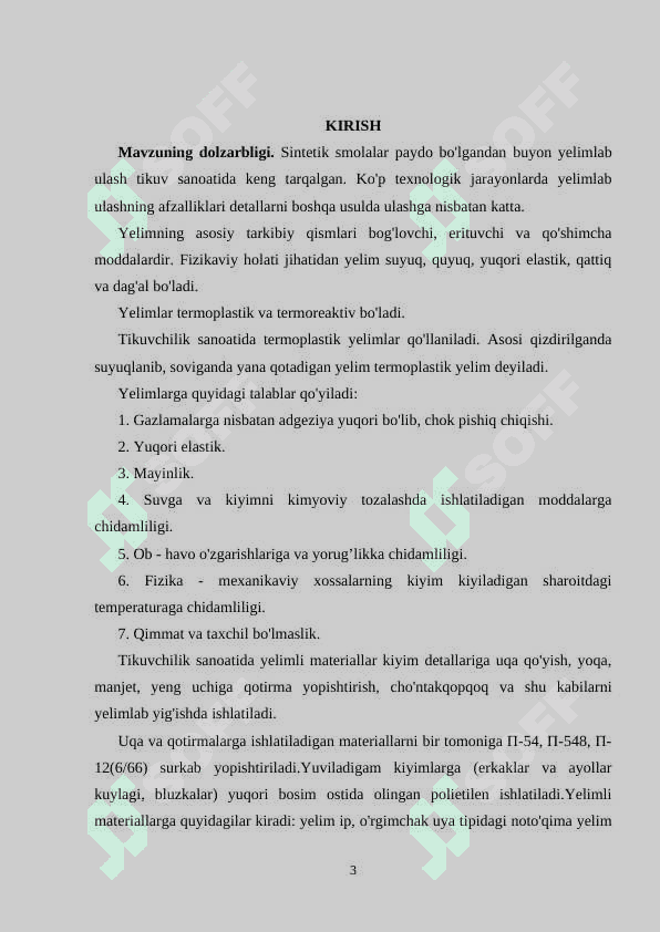 Yelimlovchi materiallarning tarkibi ularning klasifikatsiyasi va ishlatilishi 3