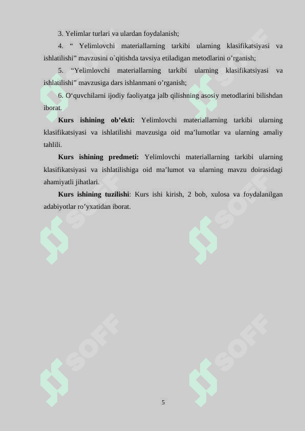 Yelimlovchi materiallarning tarkibi ularning klasifikatsiyasi va ishlatilishi 5