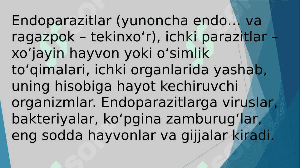 Endogen parazitar kasalliklar, klassifikatsiyasi, patogenezi, laboratoriya tashxisi 2