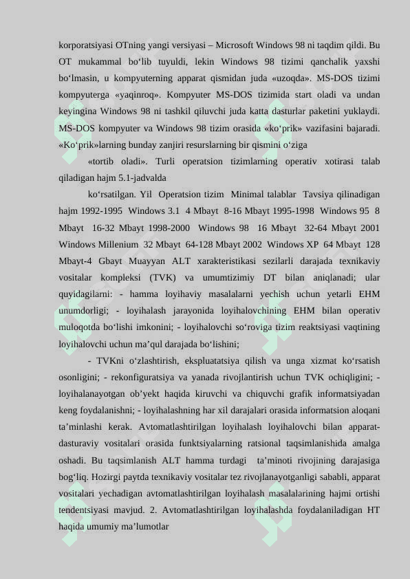 Avtomatlashtirilgan loyihalashning texnik vositalari 4