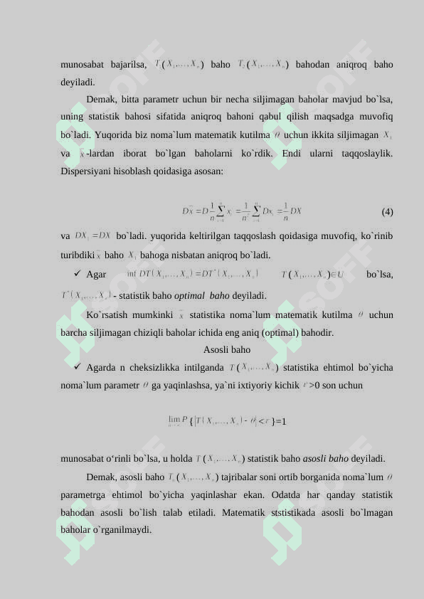 Baholar yordamida tahlil qilish 4