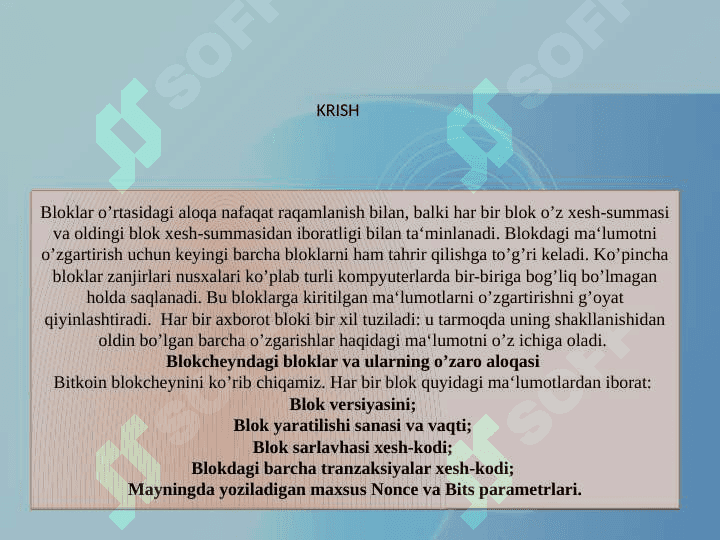 BLOKCHEYNNI QO'LLASHNING AFZALLIKLARI VA MUAMMOLARI 3