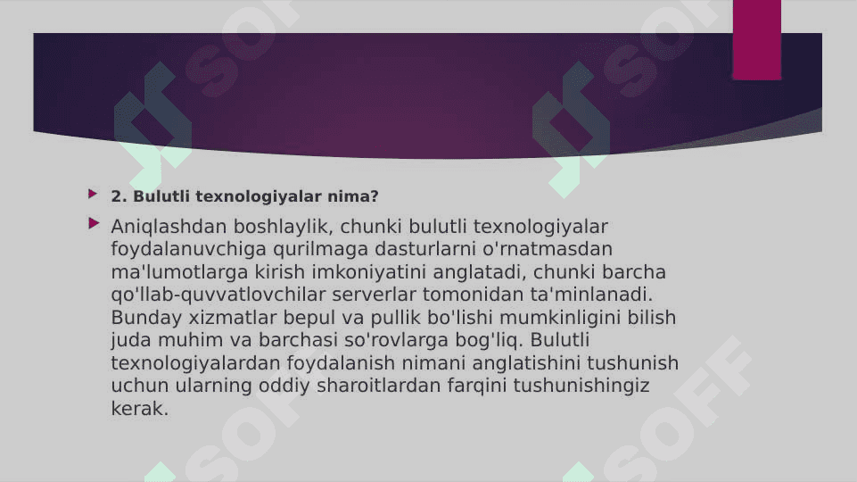 Bulutli hisoblash ma’lumotlarni saqlash 8