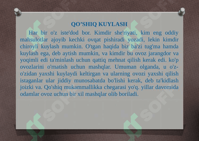 Kuylashning  vazifasi 3