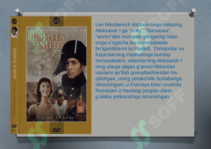L. N. TOLSTOYNING "URUSH VA TINCHLIK" ROMANI 4