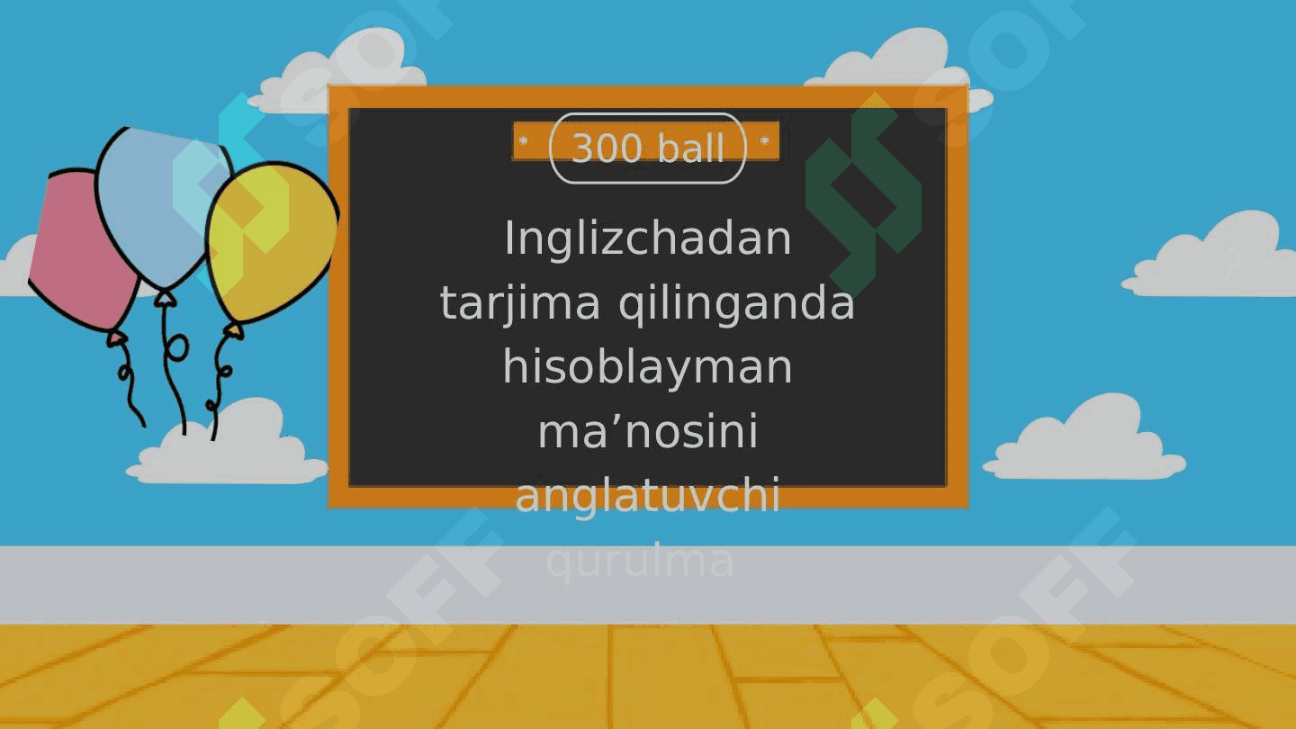 Boshlangʻichlar uchun viktarina Slayt 6