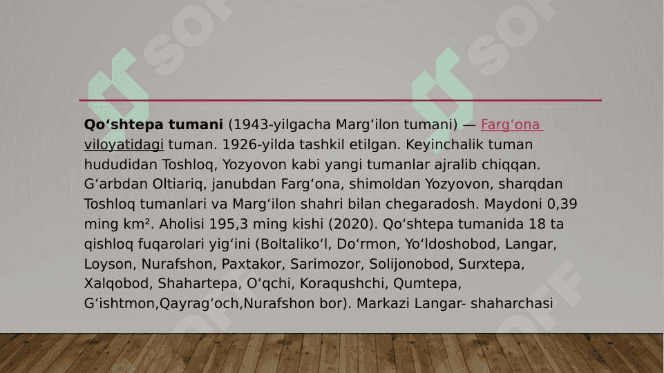 Farg‘ona viloyati Qo‘shtepa tumani strategiyasi 2