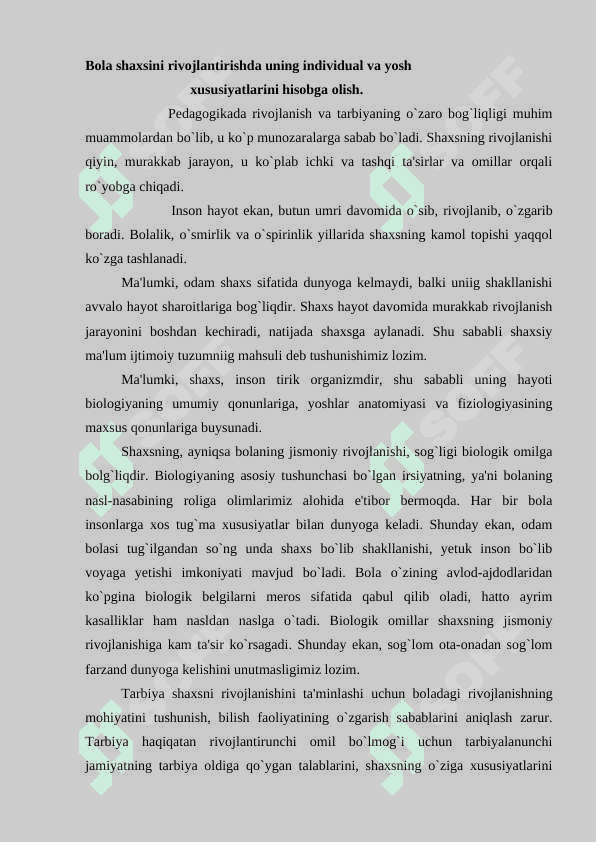 Bola rivojlanishida ijtimoiy omillar 5