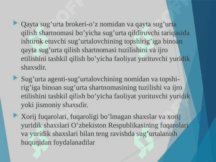 Sug’urta faoliyatining huquqiy asoslari 5
