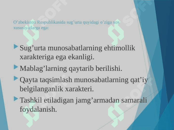 Sug’urta faoliyatining huquqiy asoslari 6