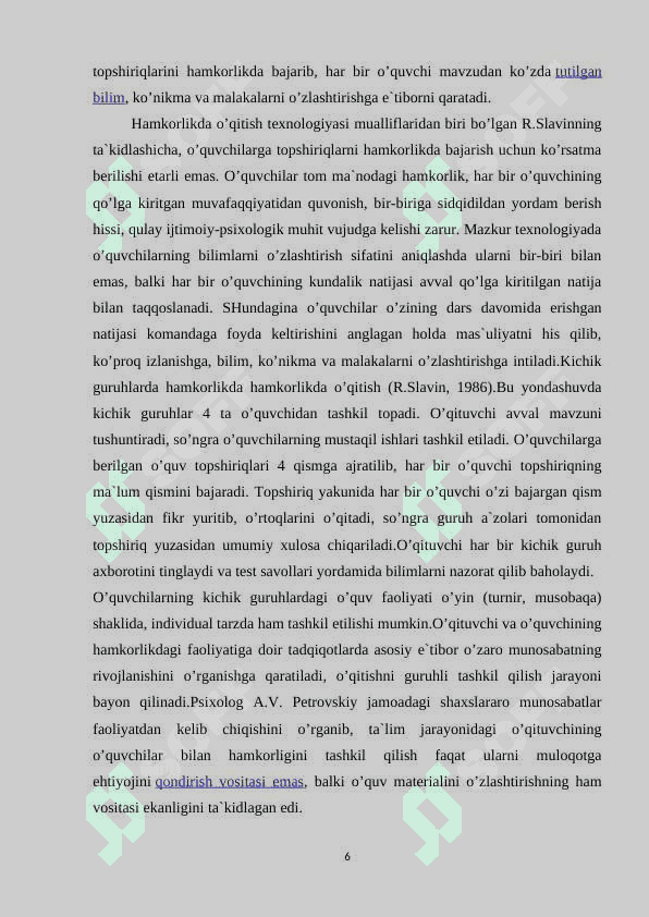 Tarbiyaviy ishlarni tashkil etishda hamkorlik pedagogikasining o’rni 5