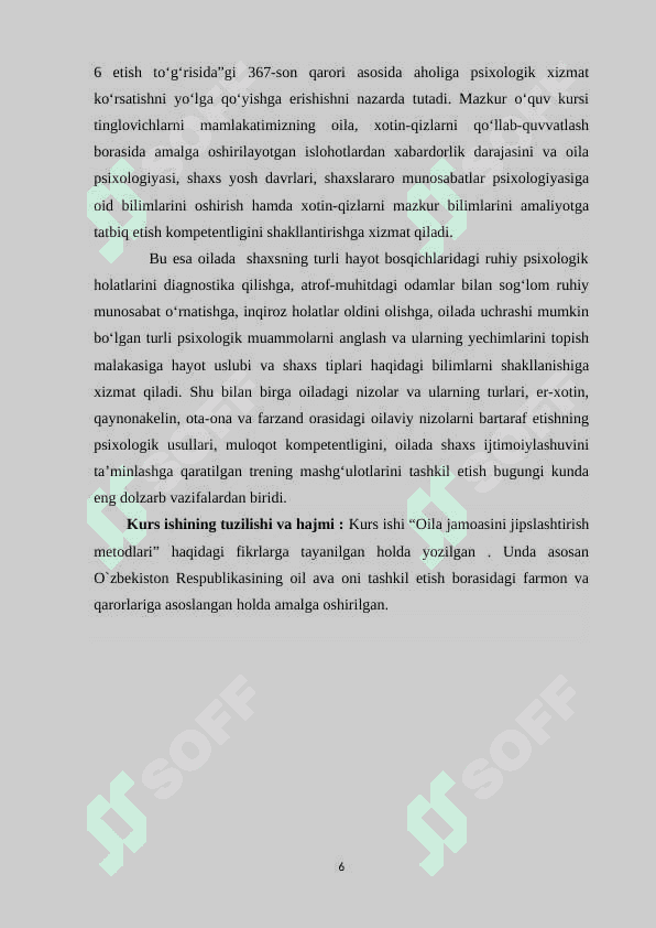 Oila jamoasini jipslashtirish metodikasi 5