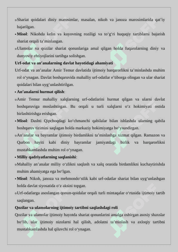 Amir Temur davlatida ijtimoiy tartibning o'rni 25 7