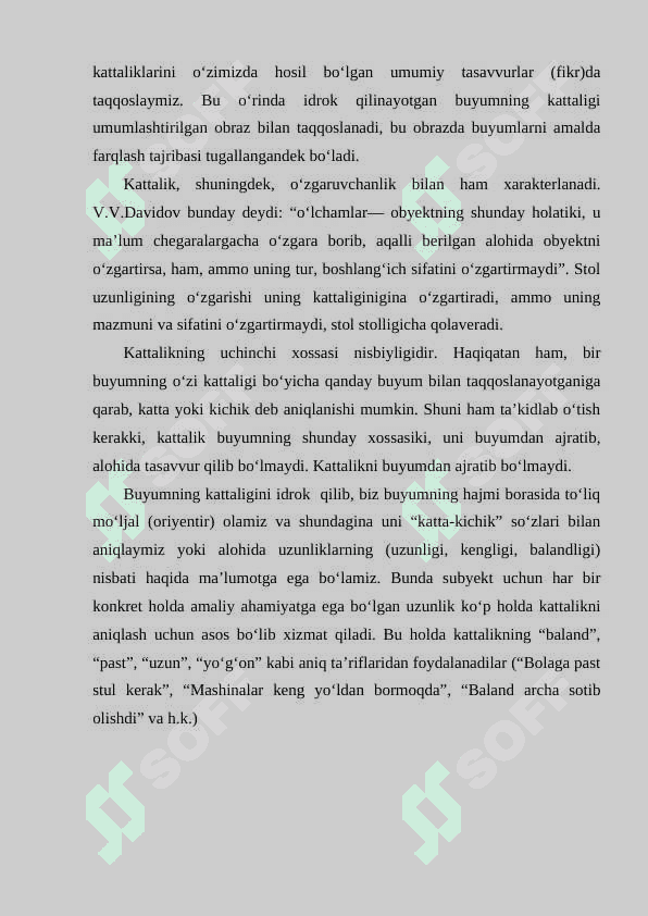 Bolalarni predmentlar o‘lchami bilan tanishtirish vazifalari. Ko‘rgazmali qurol yasash. 3