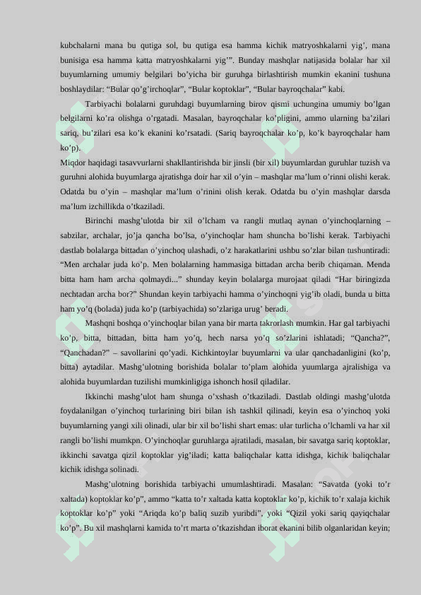 Maktabgacha tayyorlov guruhida sanashga va hisoblash faoliyatiga o‘rgatish vazifalari. 4