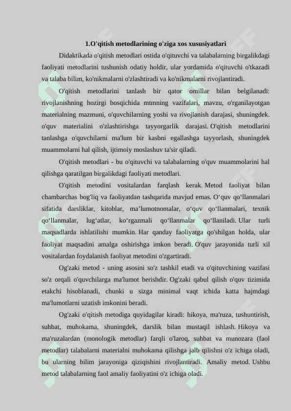 Matematikaga o‘rgatishning zamonaviy metodlari. 3